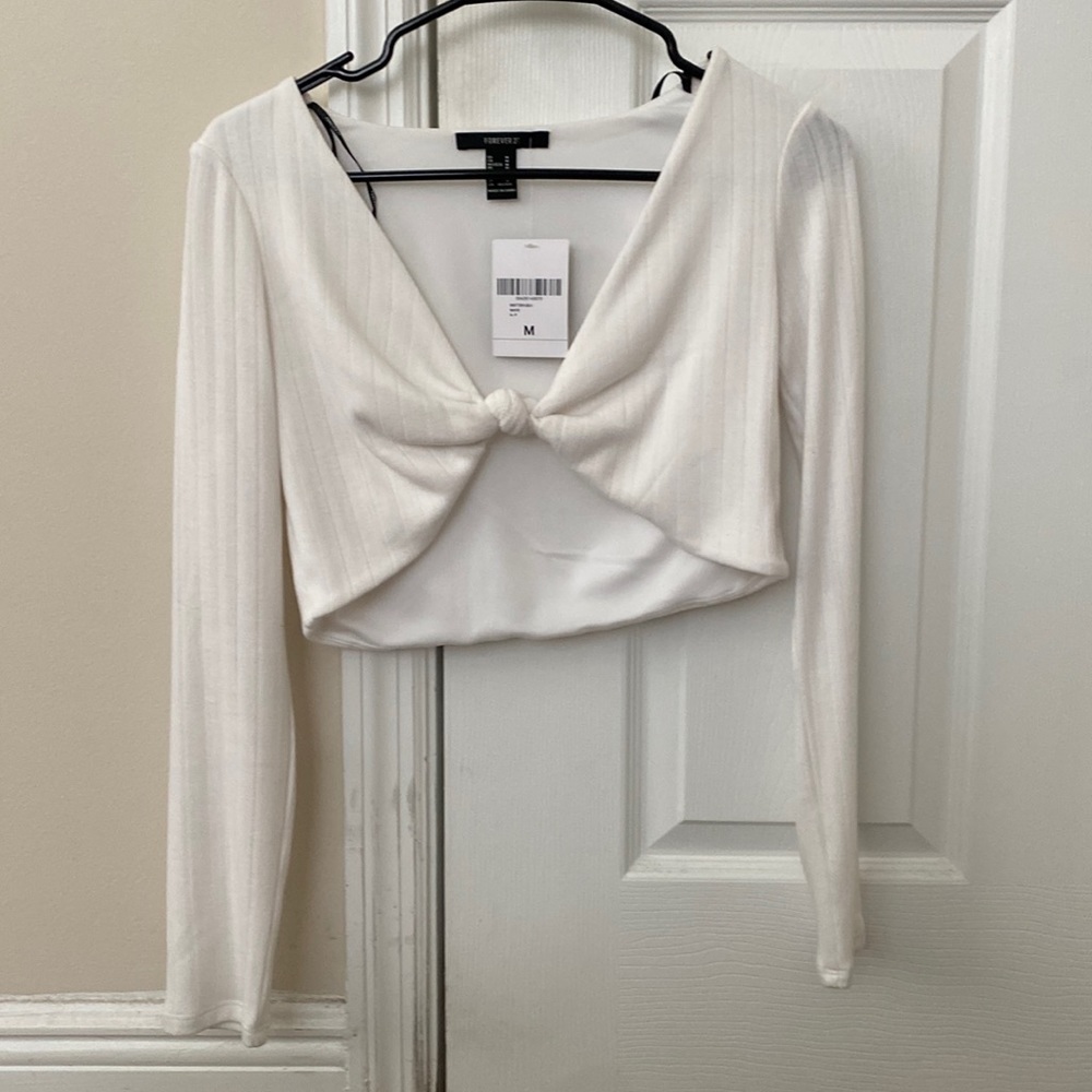Forever 21 long sleeve crop top